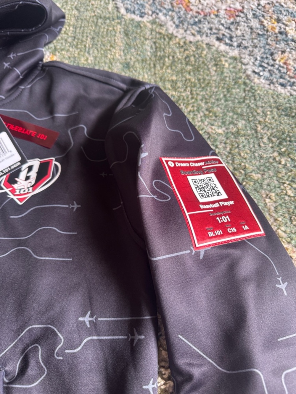 BASEBALL LIFESTYLE 101 DREAM CHASER YL SWEATSHIRT HOODIE…NWT - Picture 3 of 5